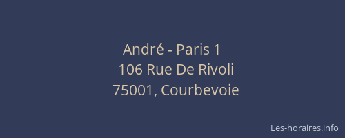 André - Paris 1
