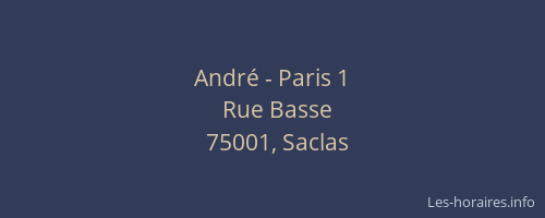 André - Paris 1