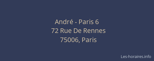 André - Paris 6