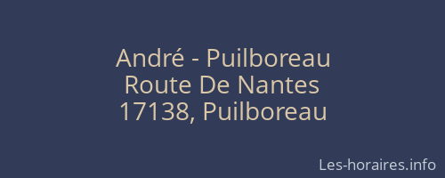 André - Puilboreau