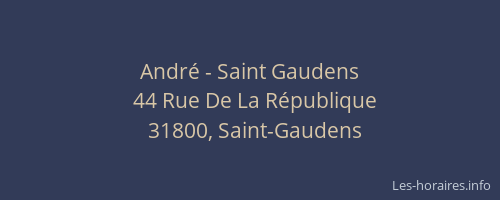 André - Saint Gaudens