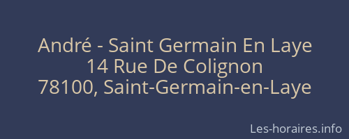 André - Saint Germain En Laye