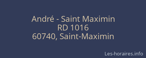 André - Saint Maximin