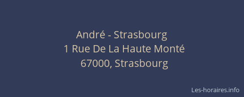 André - Strasbourg