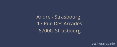 André - Strasbourg