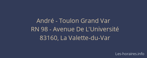 André - Toulon Grand Var