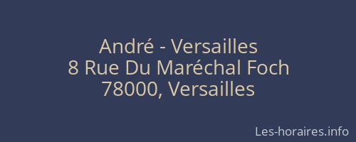 André - Versailles