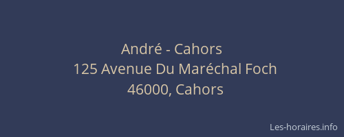 André - Cahors