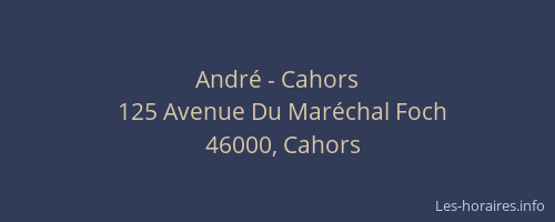 Andr&eacute; - Cahors