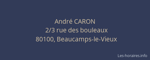 André CARON