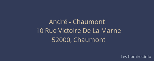 André - Chaumont