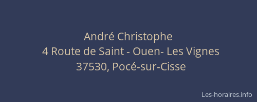 Andr&eacute; Christophe