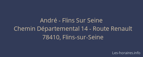 Andr&eacute; - Flins Sur Seine