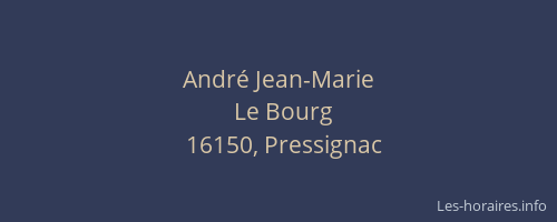 Andr&eacute; Jean-Marie