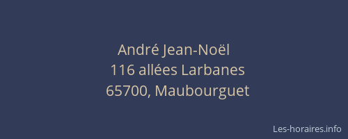 Andr&eacute; Jean-No&euml;l