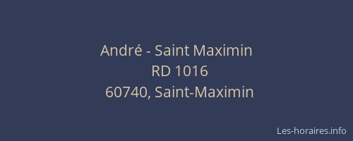 André - Saint Maximin