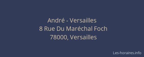 André - Versailles