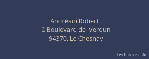 Andr&eacute;ani Robert