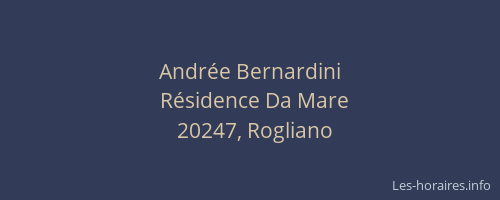 Andrée Bernardini