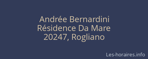 Andrée Bernardini