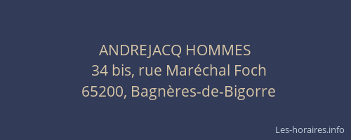 ANDREJACQ HOMMES