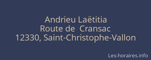 Andrieu Laëtitia