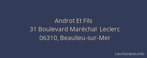 Androt Et Fils