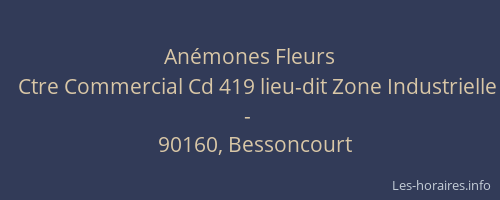 An&eacute;mones Fleurs