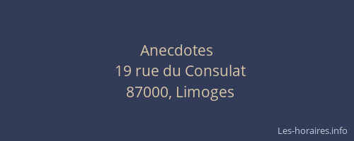Anecdotes