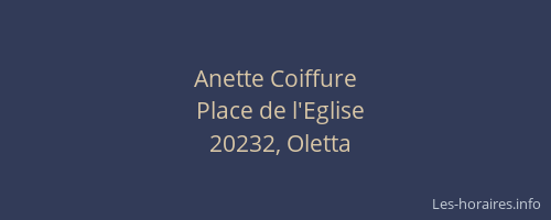 Anette Coiffure