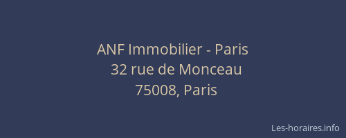 ANF Immobilier - Paris