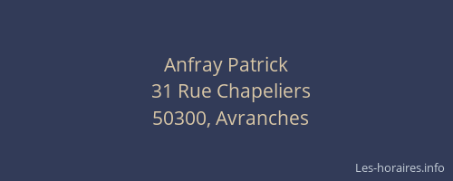 Anfray Patrick