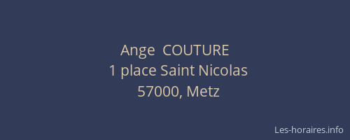 Ange  COUTURE