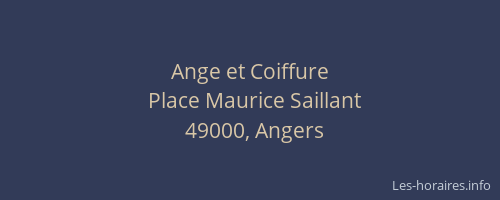 Ange et Coiffure