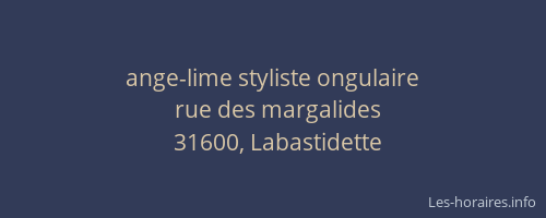 ange-lime styliste ongulaire