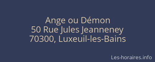 Ange ou Démon