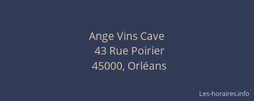 Ange Vins Cave