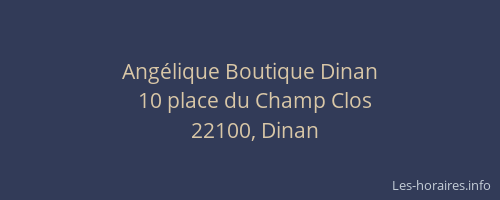 Angélique Boutique Dinan