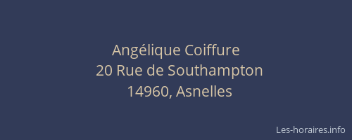 Ang&eacute;lique Coiffure