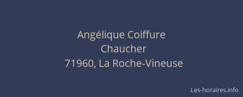 Ang&eacute;lique Coiffure