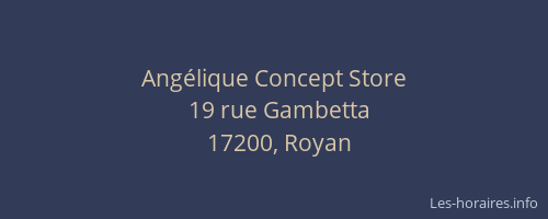 Angélique Concept Store