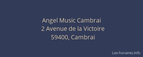 Angel Music Cambrai