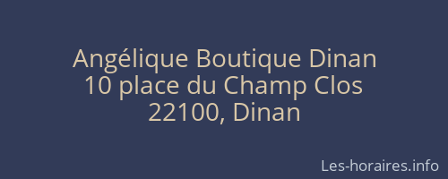 Angélique Boutique Dinan