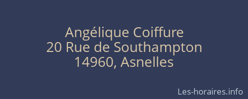 Angélique Coiffure