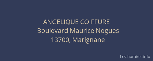ANGELIQUE COIFFURE