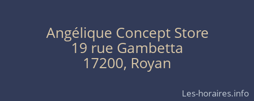 Angélique Concept Store