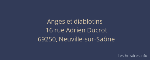 Anges et diablotins