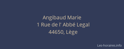 Angibaud Marie