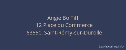 Angie Bo Tiff