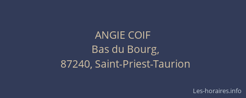 ANGIE COIF